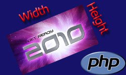 Get Image width height type using PHP